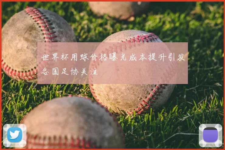 世界杯用球价格曝光成本提升引发各国足协关注